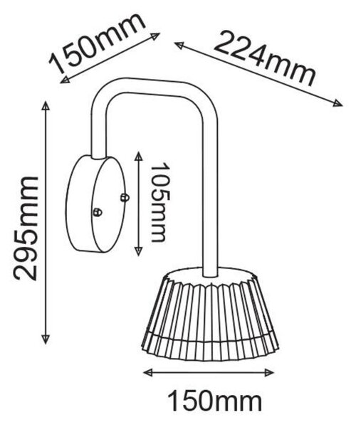 ACA Lighting LED SMD venkovní nástěnné svítidlo 10W 400LM 85d 230V AC 3.000K tmavá šedá CRI80 IP54 30.000hod LG2122G