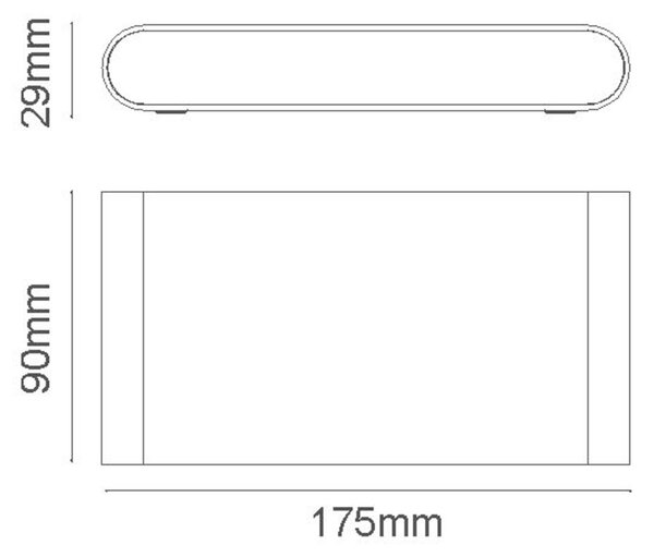 ACA Lighting LED SMD venkovní nástěnné svítidlo 11W 570LM 60d 230V AC 3.000K tmavá šedá CRI80 IP54 30.000hod LG2632G