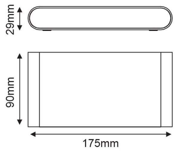 ACA Lighting LED SMD venkovní nástěnné svítidlo 11W 570LM 60d 230V AC 3.000K bílá CRI80 IP54 30.000hod LG2632W