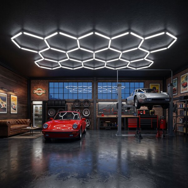 Toolight Toolight, LED stropní svítidlo HEXAGON, JNH052-H, bílá, OSW-56244