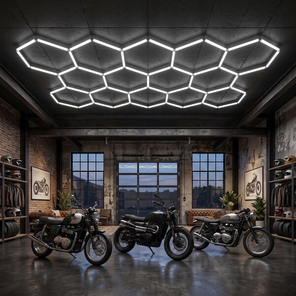 Toolight Toolight, LED stropní svítidlo HEXAGON, JNH052-H, bílá, OSW-56244