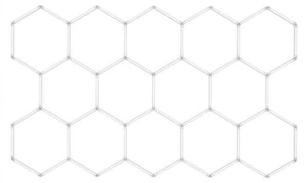 Toolight Toolight, LED stropní svítidlo HEXAGON, JNH052-H, bílá, OSW-56244