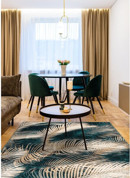 Vlněný koberec v petrolejové barvě 133x180 cm Areca – Agnella