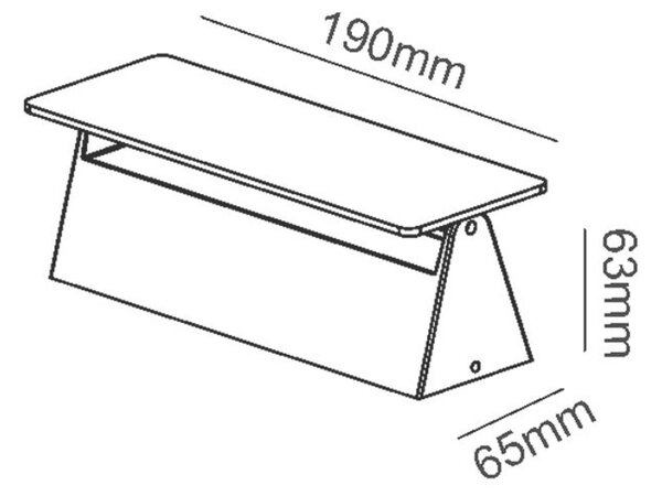 ACA Lighting LED SMD venkovní nástěnné svítidlo 7W 210LM 190d 230V AC 3.000K tmavá šedá CRI80 IP54 30.000hod LG1201G