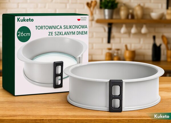 Forma Na Dort Kuketo silikonová s vyjímatelným dnem 26 cm, vhodná do myčky