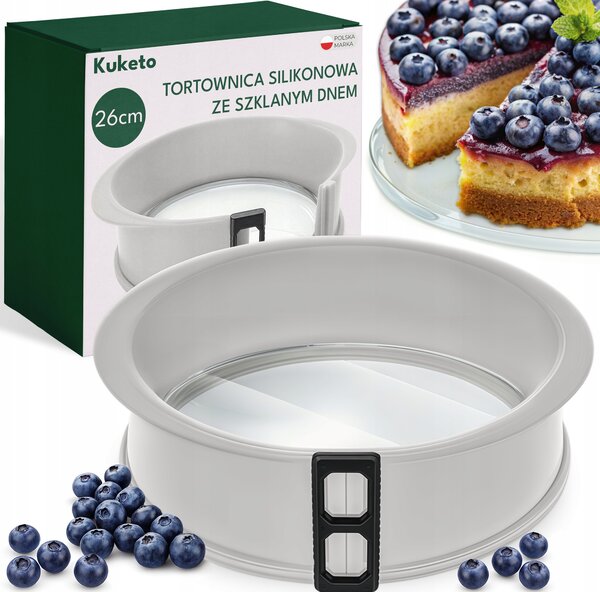 Forma Na Dort Kuketo silikonová s vyjímatelným dnem 26 cm, vhodná do myčky