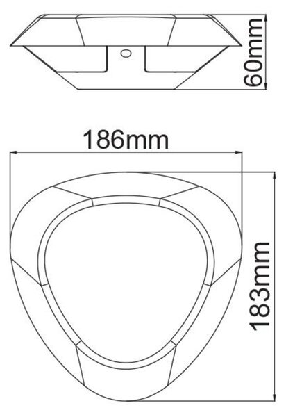 ACA Lighting LED SMD venkovní nástěnné svítidlo 7W 520LM 330d 230V AC 3.000K tmavá šedá CRI80 IP54 30.000hod LG3804G