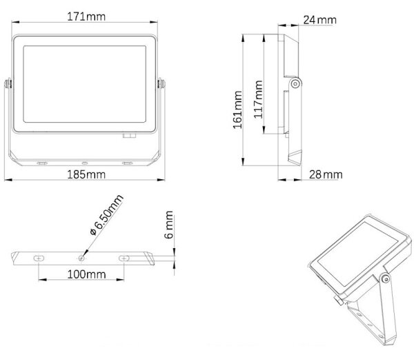 Philips - LED Venkovní reflektor PROJECTLINE LED/30W/230V IP65 4000K