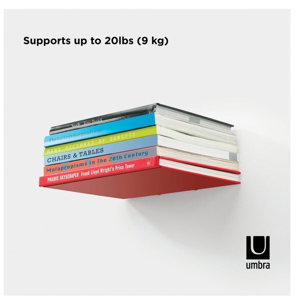 Kovové police ve stříbrné barvě v sadě 3 ks 18 cm Conceal – Umbra