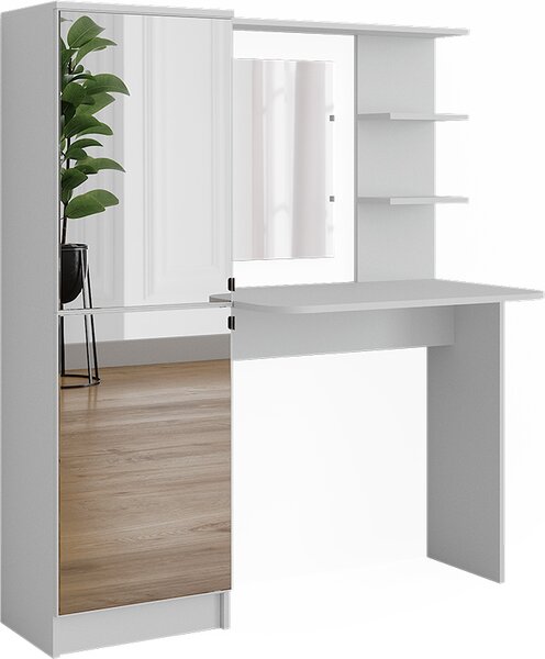 Toaletní stolek Vicco Jasmin Bílá 123 cm se zrcadlem, Model 50202