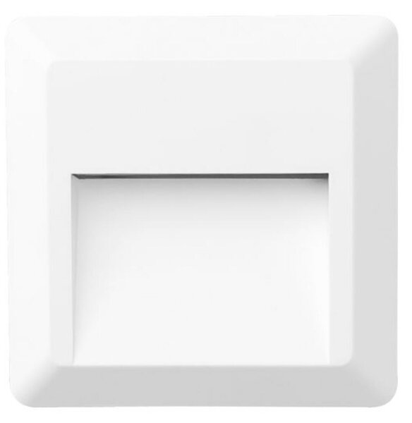 ACA Lighting LED venkovní nástěnné svítidlo hranaté bílá 230V AC IP65 1.5W 3000K 100LM RA80 SLIM52NW