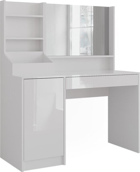 Toaletní stolek Vicco Sherry Bílá/bílý vysoký lesk 119.8 cm 3 díly, Model 57622