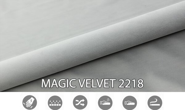 Boxspring postel 140 cm Melo (světle šedá) (s úložným prostorem)