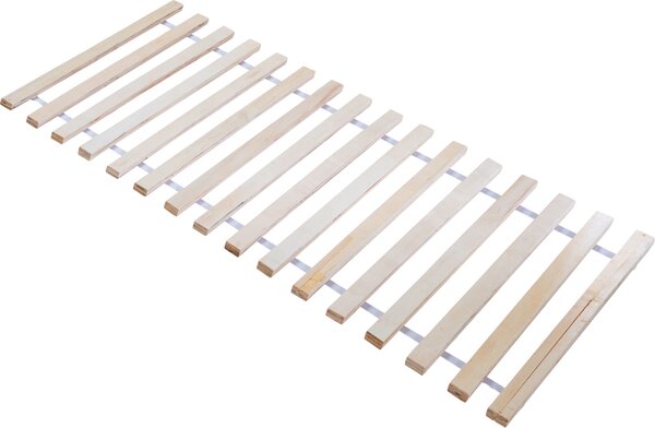 Roba rolovací lamelový rošt pro Montessori podlahové postele Postele House 70 x 140 cm - lamelový rošt z neošetřeného přírodního dřeva -