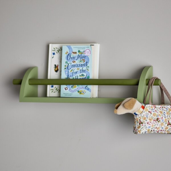 Dřevěná polička Mingus Green 60 cm
