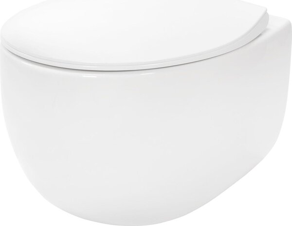 Závěsná WC Misa Rea LARS Duroplast White