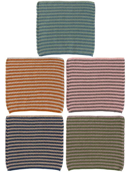 Pletený hadřík na nádobí Mynte Stripes Combinations Varianta A