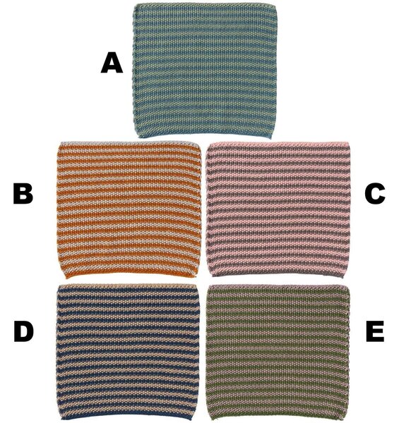 Pletený hadřík na nádobí Mynte Stripes Combinations Varianta A