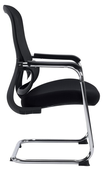 Kancelářská židle jhjh OFFICE s opěrkami a područkami, ergonomický model Meet, potah: tkanina / síťovina. Vhodná do kanceláře, do domácnosti, jako křeslo pro návštěvy. Maximální nosnost 130 kg