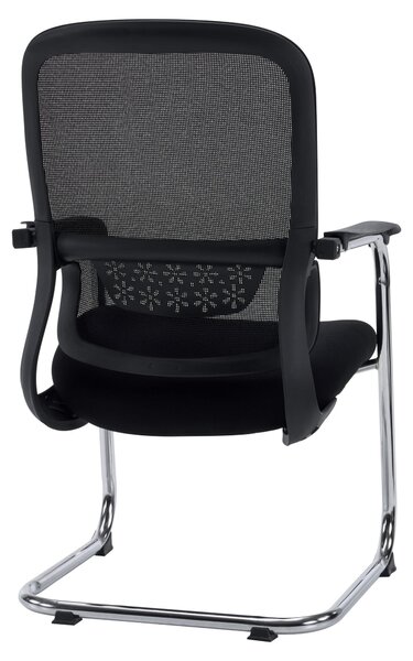 Kancelářská židle jhjh OFFICE s opěrkami a područkami, ergonomický model Meet, potah: tkanina / síťovina. Vhodná do kanceláře, do domácnosti, jako křeslo pro návštěvy. Maximální nosnost 130 kg