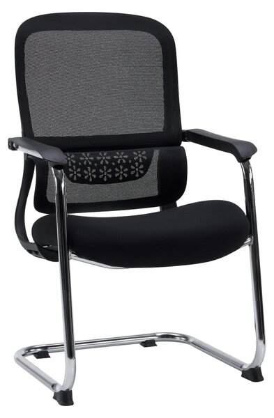 Kancelářská židle jhjh OFFICE s opěrkami a područkami, ergonomický model Meet, potah: tkanina / síťovina. Vhodná do kanceláře, do domácnosti, jako křeslo pro návštěvy. Maximální nosnost 130 kg
