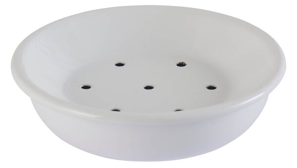 Smaltovaná mýdlenka White Round