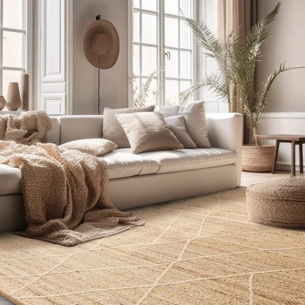 Vlněný koberec v přírodní barvě 160x230 cm Noah – Asiatic Carpets