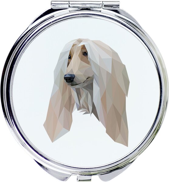 Afghánský honič, Afghánec - Zrcadlo s fotografií a geometrickým vzorem od značky Art-Dog