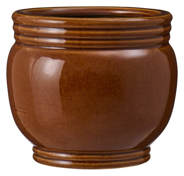 Keramický obal na květináč Grooves 12,5 cm