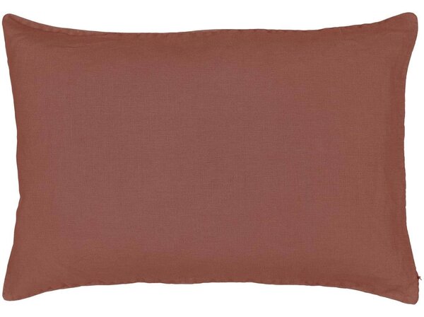 Lněný povlak na polštář Dusty Plum 40 × 60 cm