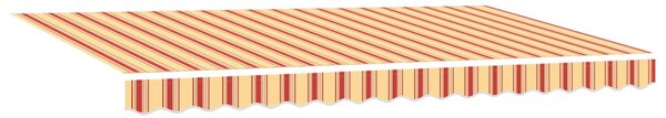 Stahovací markýza Žlutá 400 x 200 cm textil