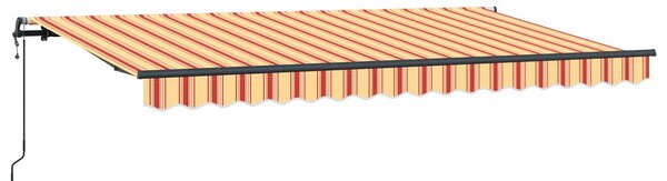 Stahovací markýza Žlutá 400 x 200 cm textil