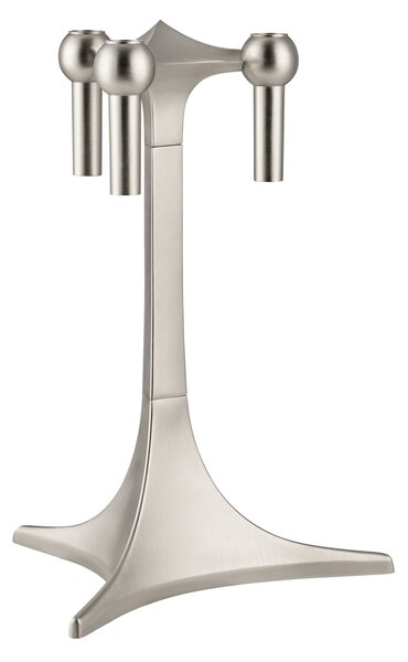 Designový svícen STOFF Nagel Stand Brushed Chrome