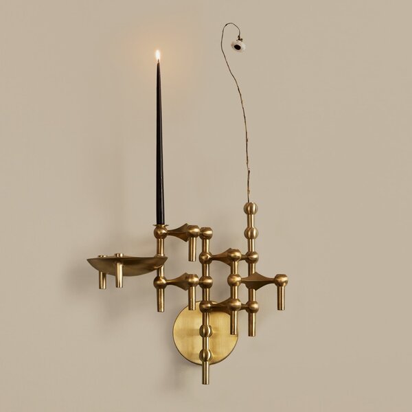 Nástěnný držák STOFF Nagel Brushed Brass