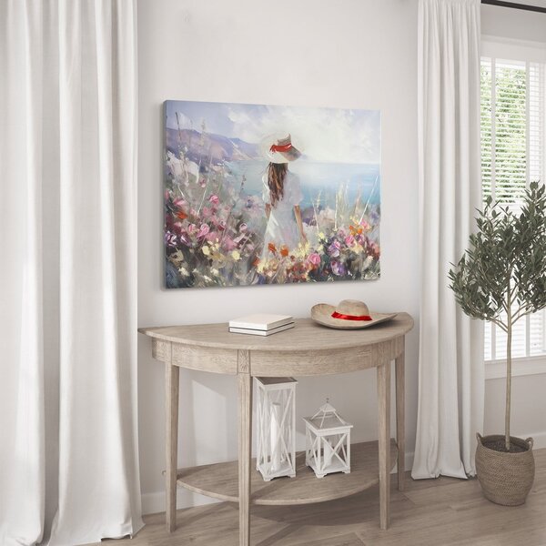 Obraz s ručně malovanými prvky na plátně 100x70 cm Amelia – Styler