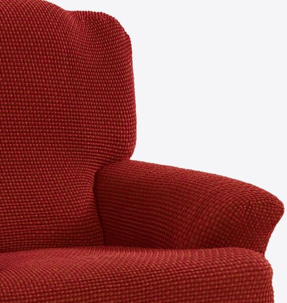 Super strečové potahy NIAGARA cihlová taburet (40 - 60 cm)