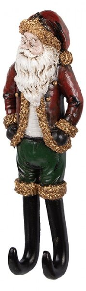 Vánoční dekorace Santa Claus v ležérním stylu – 13x7x39 cm