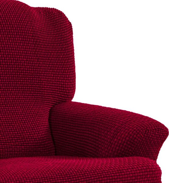 Super strečové potahy NIAGARA bordó taburet (40 - 60 cm)