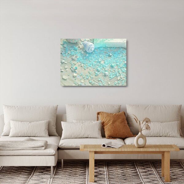 Skleněný obraz - Přímořská atmosféra v tyrkysových odstínech (70x50 cm)