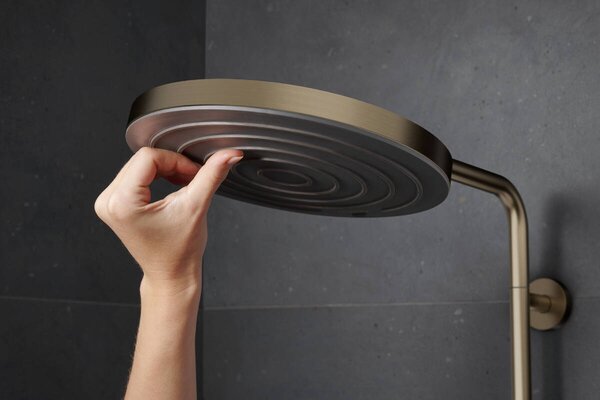 Hansgrohe Pulsify S Puro - Showerpipe 260 1jet s termostatem Ecostat Fine s ruční sprchou 3jet, kartáčovaný bronz 24236140