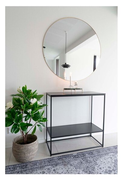 Černý konzolový stolek s černou deskou 80x36 cm Vita – House Nordic