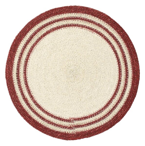 Prostírání Seagrass Red/White Ø 35 cm