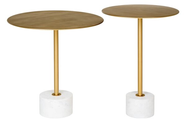 Kovový kulatý odkládací stolek ø 41 cm Lecco – House Nordic