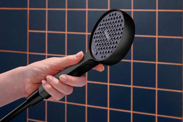 Hansgrohe Activera Select S - Ruční sprcha 95 2jet, EcoSmart, se zesilovačem proudu, černá matná 28035670