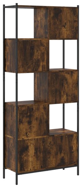 Knihovna kouřový dub 72 x 28 x 172 cm kompozitní dřevo 3213654