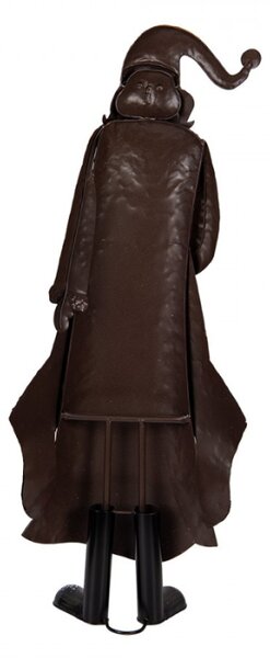 Vánoční dekorace Santa Claus v červeném kabátku s obrázkem jelena – 33x16x85 cm