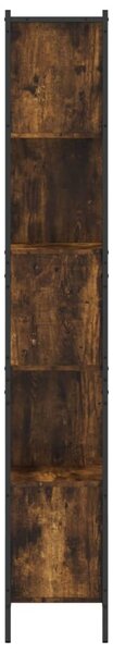 Knihovna kouřový dub 72 x 28 x 172 cm kompozitní dřevo 3213654