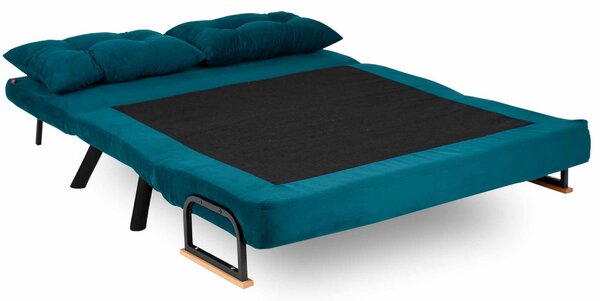 HezkýNábytek.cz Sedačka futon Sandy (petrolejová). 1062308