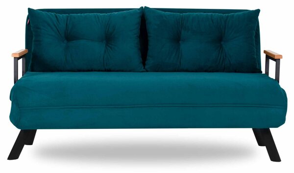 HezkýNábytek.cz Sedačka futon Sandy (petrolejová). 1062308
