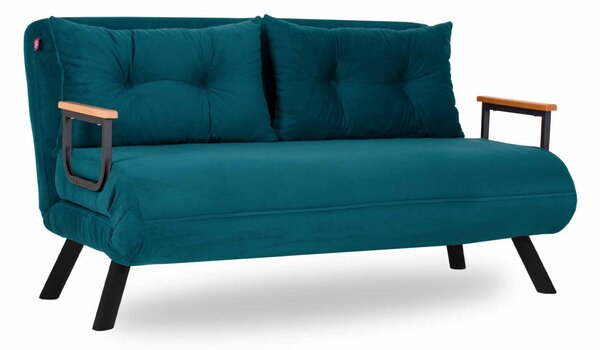 HezkýNábytek.cz Sedačka futon Sandy (petrolejová). 1062308